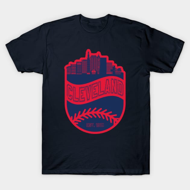 Cleveland Baseball 02 T-Shirt by Juancuan